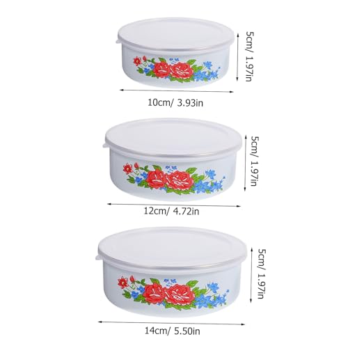 Set de 3 Tazones Esmaltados DOITOOL 4.72 pulg miniatura 2