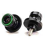 LLIDFONK 8mm Ständer Bobbins Für Kawasaki Z900 Z650 RS Z500 Z400 Z800 Z1000 Versys650 Ninja 650 500 400 1000SX 1100SX ZX4RR ZX4R ZX6R ZX10R Motorradzubehör Schwingenspulen Schieberständer (Grün)