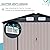 Verano Garden 8x12FT Outdoor Storage Shed, Large Galvanized Steel Metal Garden Shed, Double Door W/Lock, Outdoor Storage House for Backyard, Patio, Lawn(137.72" Dx87.8 Wx76.77 H)