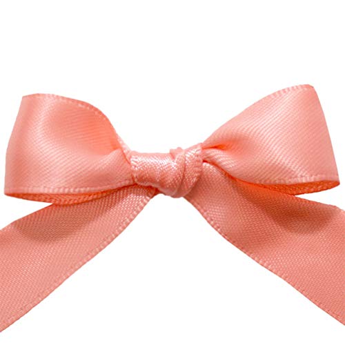 Image of Morex Ribbon 08816 /50-238 Double Face Satin Ribbon, 3 /8 inchx 50 Yd, Light Coral