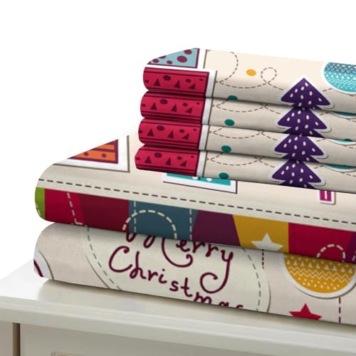 Housse de couette Noël 135x200 microhypoallergénique festif