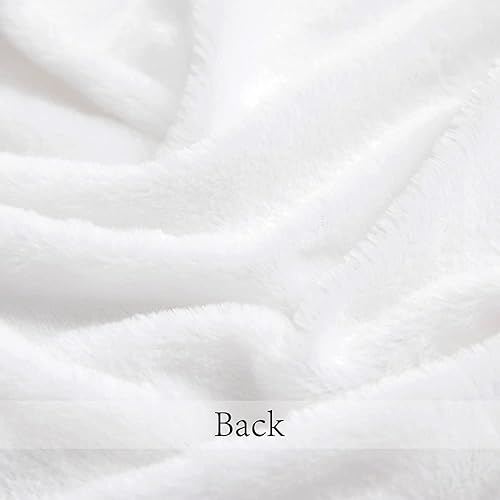 Miniatura 5 de ANRODUO Paquete de 2 fundas de almohada navideñas de lujo de piel sintética, fundas de almohada decorativas de felpa lanuda y esponjosa, estilo