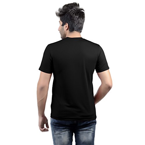Image of Stylish Regular Fit Plain Men's V-Neck Half Sleeve T-Shirt