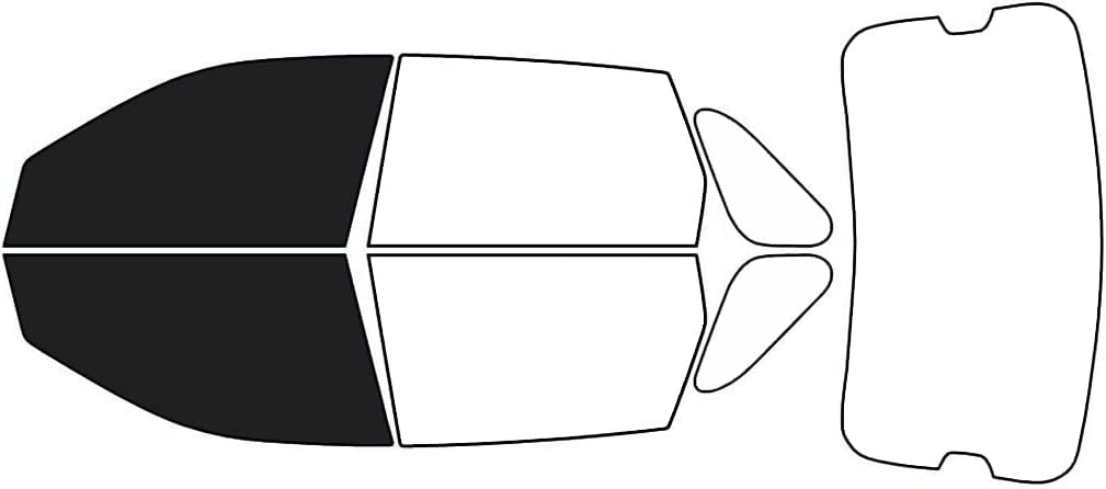 Rvinyl Window Tint Kit Compatible with Chevrolet Malibu 2004-2007 (Maxx) - Front Precut Kit - 5%