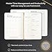 MindPanda 3-Month Undated A5 Productivity Planner – Daily Planner with a Guided 90-Day System for Focus, Goal Setting, Gratitude & Happiness – ADHD-Friendly Design
