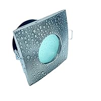 Faretto LED IP54 Impermeabile GU10 Per Bagno Turco E Doccia - Incasso 70mm, Senza Lampada - Foto 2