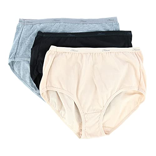 Hanes Women's 3 Pack Constant Comfort X-Temp Modern Brief Panty, Assorted, 9