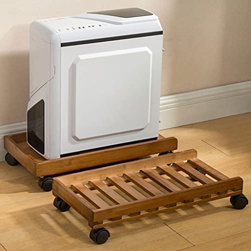 Soporte para CPU CPU Holder Stand Soporte para PC de escritorio con ruedas Soporte de madera para torre de PC tamaño B miniatura 4