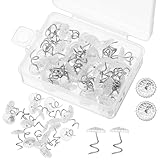 Jxiwfvl 50 Stück Bettröckchen Pins Bettdeckenhalter, 10mm Twist Pins Polster Polsterstifte Drehklare Rosenköpfe Bettdecken Clips für Polster, Bettröcke rutschfeste Möbelbefestigungen Autoinnenräume