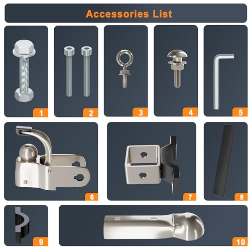 Image of Bicycle Trailer Hitch, Galvanized Steel, Compatible with Common Bicycle Seat Posts, 27.5mm-33mm (1.08 inches-1.30 inches), Sturdy & Rust-proof, Easy to Install