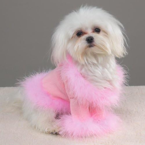PINK - X-SMALL - Fashion Glitz Sweater - HIGH FASHION DOGGY SWEATER
