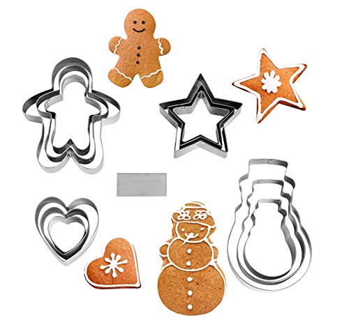 NEWLINE NY 16 piezas en forma de estrella moldes cortadores de galletas Cover