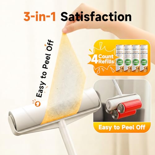 Image of 9.45 inch 400 Sheets Large Lint Roller for Pet Hair