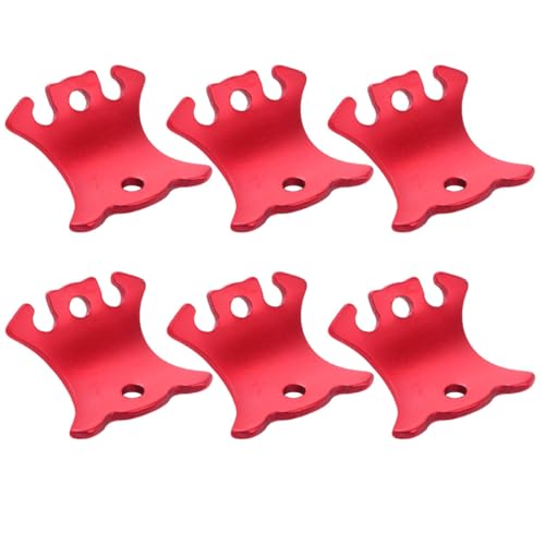 HONMEET Rope Fixers Set 6 Pack Tent Rope Tensioner Pulley for Outdoor Easy to Use