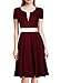 WOOSEA Women's 2/3 Sleeve Colorblock Slim Bodycon Business Pencil Dress