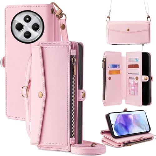 For Xiaomi For Redmi 14C �P�[�X ���z�^ For �V���I�~ For ���b�h�~�[14C �蒠�^ �V�����_�[ �X�g���b�v��+�Z2�{ 5���J�[�h���[ 1���̎ʐ^���[�X�^���h�@�\ 1���̌������[ 1�̃W�b�p�[�|�P�b�g �h���E�h�R�P�E�h�Ђ�