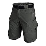Mens Shorts Classic Outdoor Tactical Cargo Shorts Waterproof Hiking Quick Dry Breathable Workout Sho