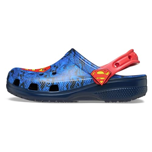 Crocs Sabots classiques Superman pour enfants, multicolore, 3 Little Kid