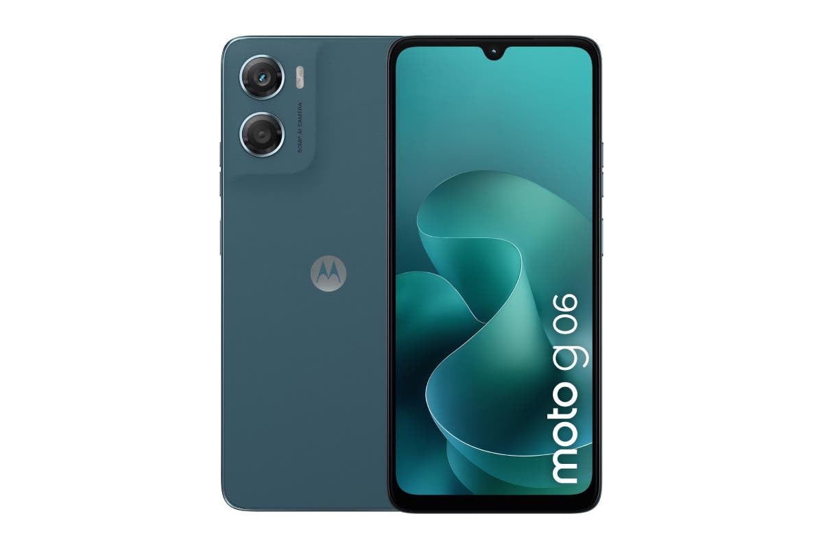 Motorola G06 64GB Tapestry (Blue) | Water touch & Wi-Fi hotspot