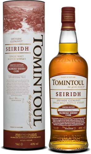 Tomintoul I Single Malt Scotch Whisky I Seiridh Limited Edition I Reifung in Oloroso-Sherryfässern...