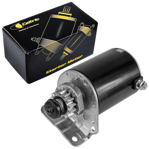 Caltric Starter Compatible with Briggs Stratton 693551 593934 John Deere LG693551 LG693551 SE501848 MIA13018 / 14 Teeth Improved Steel Gear