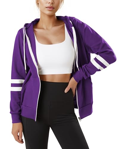Image of GIVON Basic Lightweight Zip-Up Hoodie Long Sleeve Thin Jacket for Women with Plus Size