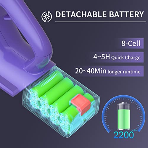 Tma Cordless Vacuum Cleaner, 6 In 1 Stick Vacuum Cleaner With 4 Filters 8-Cell Battery & 40 Mins Running Time 1.3L Dust Cup&Led Floor Brush Head For Hardwood Floor/Low-Pile Carpet Deep Clean T151 #TOP4