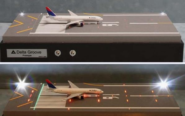 【値下げ】空港ジオラマケース 滑走路 LED 1/500 値下げ】空港ジオラマケース 滑走路 LED 1/500