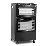 Hebitod Gasheizer 4200W, Gas-Elektro-Heizgerät, Elektroheizung, Infrarot Heizstrahler, Infrarot...