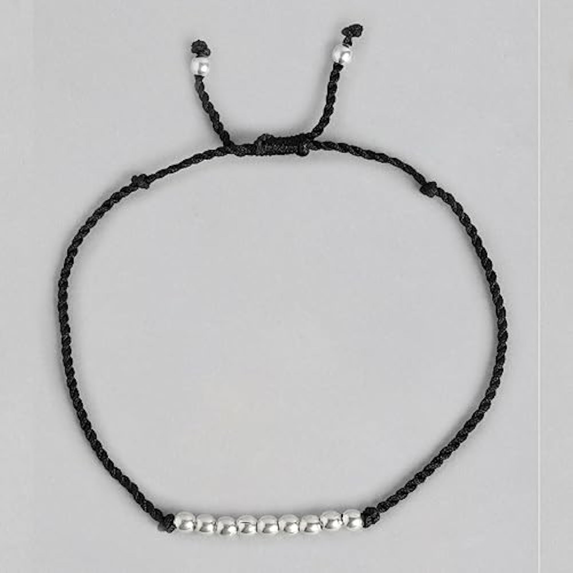 Women's 925 Sterling Silver Beads Gentle Thread Anklet