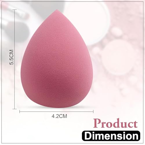 Image of Ultra Soft Professional Sponge Set for Face Makeup (4 Pcs) | Makeup Sponges for Liquid & Cream Products | Latex-Free, Reusable & Washable (Multicolor)