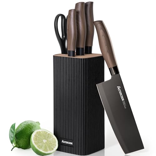 Astercook 6-Piece Knife Set Black