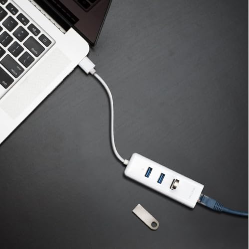 Image of TP-Link USB 3.0 to Ethernet Adapter (UE330) - Portable 3-Port USB Hub with 1 Gigabit RJ45 Ethernet Port, Laptop Network Adapter, Supports Win 7 /8 /8.1 /10, Mac OS X (10.6-10.14), Linux OS and Chrome OS
