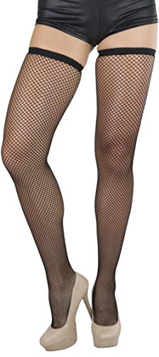 Image of ToBeInStyle Womens Standard Every-day Fishnet Thigh High Stockings