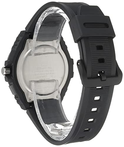 Image of Casio Illuminator Men's Quartz Sport Watch with Black Resin Strap Heavy Duty Metal Bezel Model: MWA100H-1A2V Silver-Tone