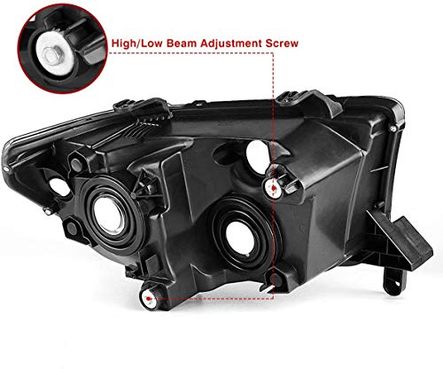 Topautogear Headlights Assembly Compatible With 2007-2013 Toyota Tundra,Headlights Pair Of 2, Driver And Passenger Side Headlamps For Toyota Tundra, Headlamp Replacements With Chrome Housing #TOP2