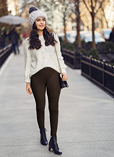 Image of CHRLEISURE Women's Fleece Lined Tights - Fake Sheer Warm Pantyhose Thick Winter Leggings