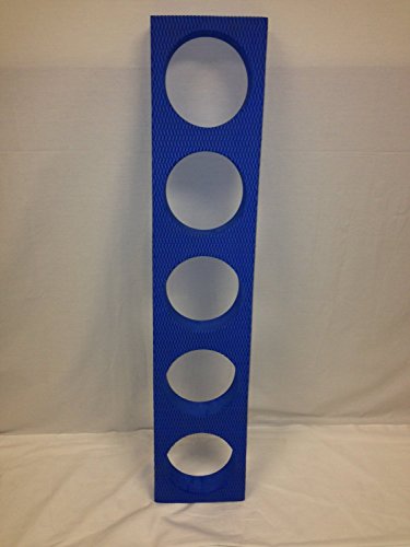 New INA Exercise EVA Foam Roller Stand Cart Rack Holds 5