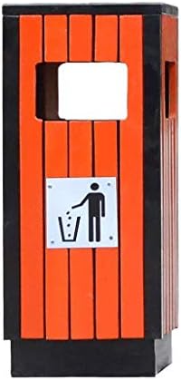 Outdoor Trash Cans Recycling Bins Recycling Bins,Outdoor Trash Can,Metal Outdoor Compost Bins Dustbins Waste Recycling Municipal Sanitation Outdoor Trash Recycling Bins (Color : Red)