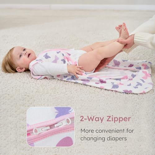 Image of Yoofoss Baby Sleep Sack 18-24 Months Wearable Blanket for Babies 100% Organic Cotton 2-Way Zipper TOG 0.5 Toddler Sleeping Sack 3 Pack, Comfy Lightweight Sleep Sacks