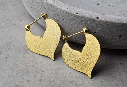 Boucles d'oreilles style oriental plaqué or cadeau de mariage unique