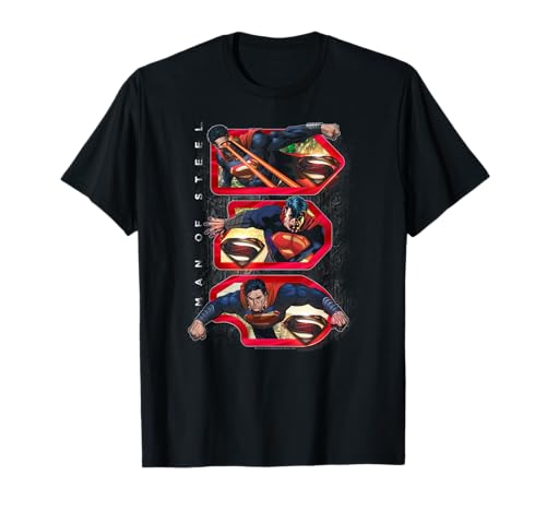 Photo de Superman Man of Steel Tri Supes T-Shirt