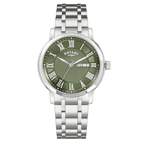 Rotary Mens Heritage Stainless Steel Bracelet Watch