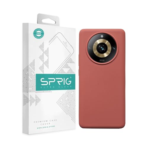 Image of SPRIG Compatible with Realme 11 Pro Premium SilkTone (Liquid Silicone) Back Cover Drop Tested Shock Proof Mobile Case for Men, Women, Boys and Girls with Camera Protection (Dark Brown)