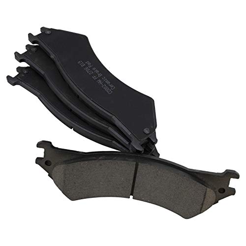Image of TRQ Rear Brake Pad & Rotor Kit, with Chemical Kit Parking Brake Shoe Set Ceramic Compatible with 2003-2004 Ford E-250 1999-2002 E-250 Econoline