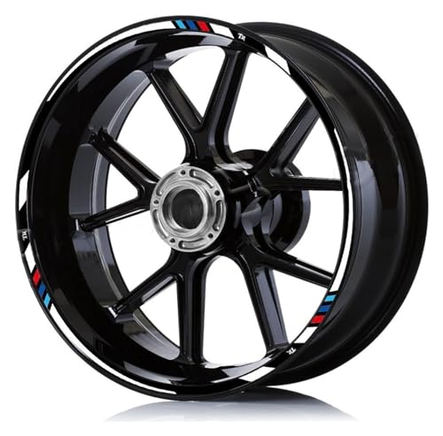 Aufkleber Motorradfelgen Für Triumph Für Triple Für Sprint ST 17″ Für Trident 660 Für Speed Motorrad Aufkleber Dekorative Streifen Vorne Hinten(7)