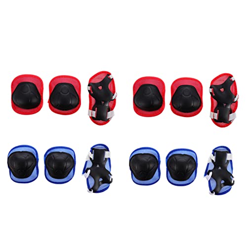 GRIRIW 2Sets Elbow Pads Hand Protectors for Lightweight Sports Protectors for Skating Biking Minibike Riding Includes Each of Knee Elbow Wrist Gear