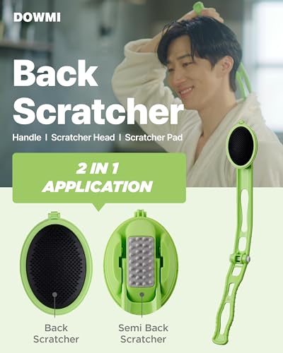 Body-Back-Scratcher-19-Foldable-Long-Curved-Handle-with-Replaceable-Brush-Head-Washable-Pad-Itch-Reliever-for-Back-and-Body-Portable-Backscratcher-for-Women-and-Men
