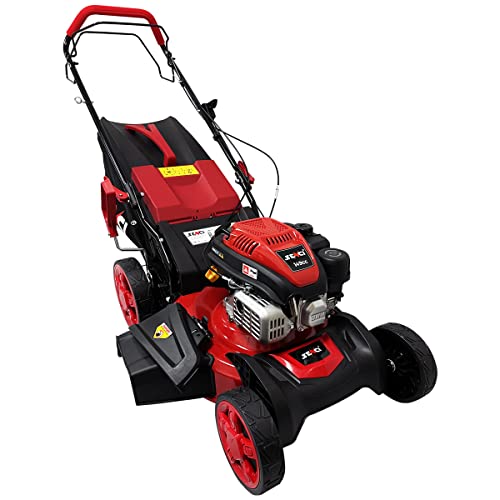 Senci LMB19S57 149cc 482mm Self Propelled Petrol Lawnmower, Red, Black
