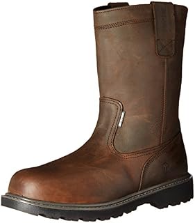 Wolverine Men's Floorhand Waterproof 10" Steel Toe Work Boot, Dark Brown, 10 M